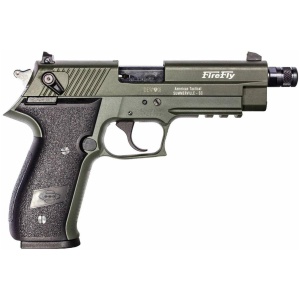 ATI GSG Firefly Handgun .22 LR 13rd Magazine(1) 4.9 Threaded Barrel OD Green Frame