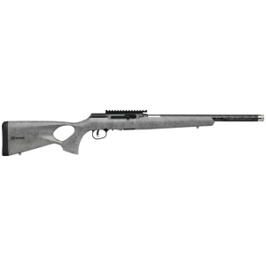 Savage Arms A22 Timberlite Thumbhole Rifle .22 LR 10rd Magazine 18" 1/2x28 Threaded Barrel Grey with Black Spiderweb