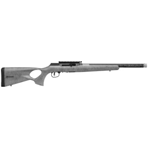Savage Arms A22 Timberlite Thumbhole Rifle .22 LR 10rd Magazine 18" 1/2x28 Threaded Barrel Grey with Black Spiderweb