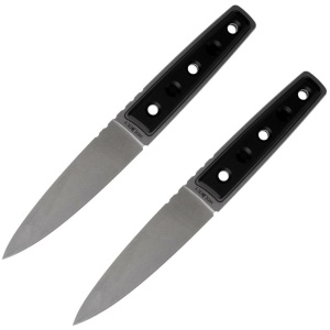Cold Steel Stickman Holdout Fixed Throwing Knife 5-1/2" Dagger Blade Black 2/ct