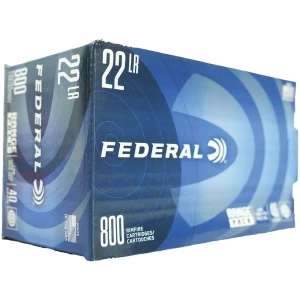 Federal Range Pack Rimfire Ammunition .22 LR 40 gr. LRN 1200 fps 800/ct