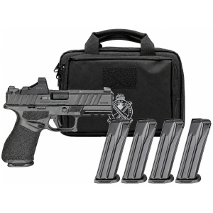 Springfield Gear Pac Echelon Alpha 4.0C Compact Handgun 9mm Luger 15rd Magazine(4) 4" Barrel U-DOT Sights Green Dot and Bag