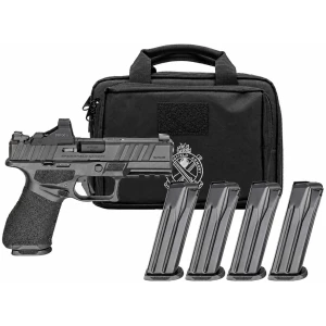Springfield Gear Pac Echelon Alpha 4.0C Compact Handgun 9mm Luger 15rd Magazine(4) 4" Barrel U-DOT Sights Green Dot and Bag