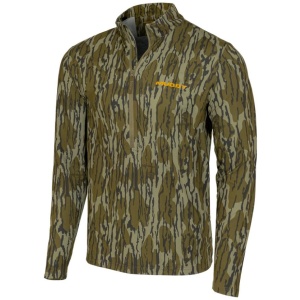 Muddy TR Lightweight Quarter Zip Long Sleeve Shirt Mossy Oak Bottomland 3XL