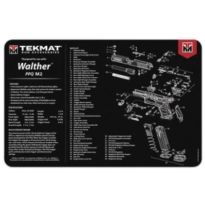 TekMat 11x17 Gun Cleaning Mat- Walther PPQ Mod2