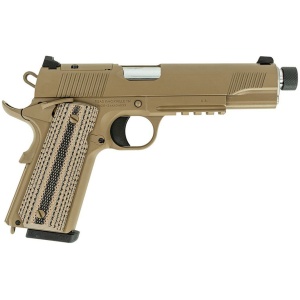 Tisas 1911 B45RGD TH Raider Handgun .45 ACP 8rd Magazines(2) 5.5" Threaded Barrel FDE Cerakote Optic Ready