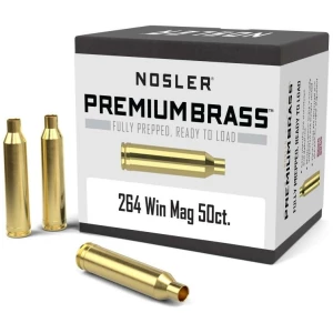 Nosler Unprimed Brass Rifle Cartridge Cases .264 Win Mag 50/ct