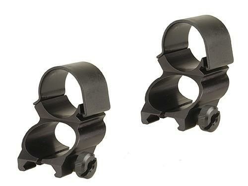 Weaver Detachable See-Thru Scope Rings - 1" Extension -Black