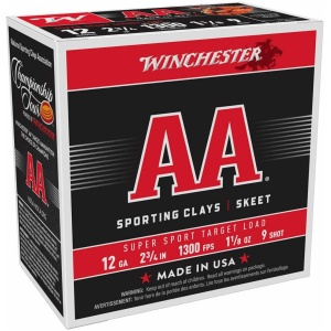 Winchester AA Super Sport 12 ga 2-3/4" 1-1/8 oz #9 1300 fps - 25/ct