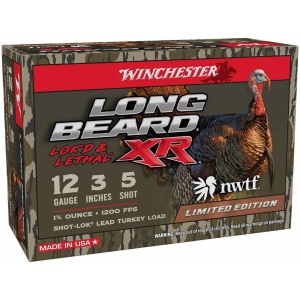 Winchester NWTF 50th Anniversary Long Beard Turkey Shotshells 12 ga 3" 1-3/4oz 1200 fps #5 10/ct