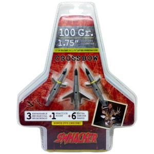 SWHACKER BROADHEAD 2-BLADE - CROSSBOW 100GR 1.75" CUT 3/PK