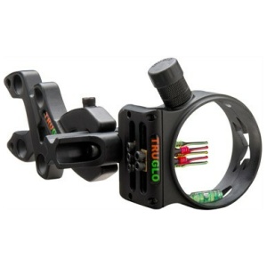 TRUGLO BOW SIGHT STORM 5-PIN - .019 DIA W/LIGHT BLACK