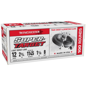 WINCHESTER TARGET 12GA 2.75" - 1-1/8OZ #8 1145FPS 200RD CASE