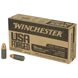 WIN 9MM 115GR FMJ STEEL CASE 50/500